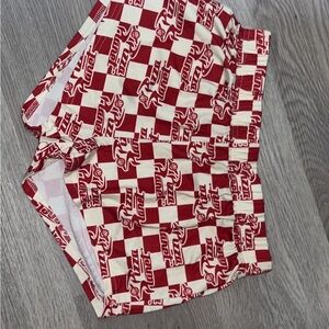 Red and White Checkered Shorts